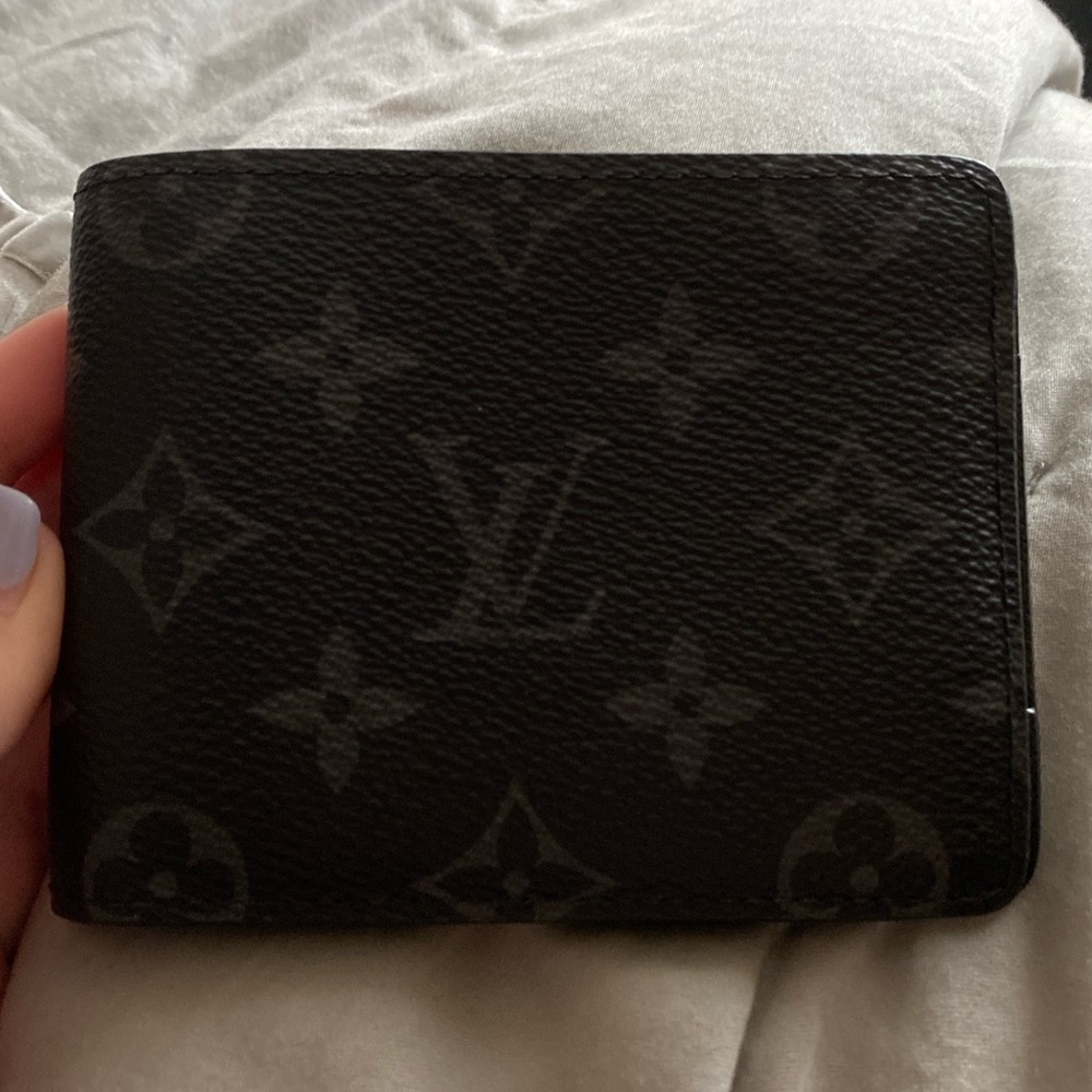 Black lv monogram wallet